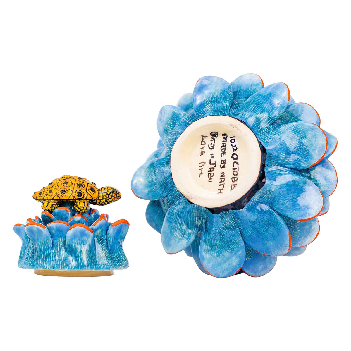 Tortoise & succulent jewelry box