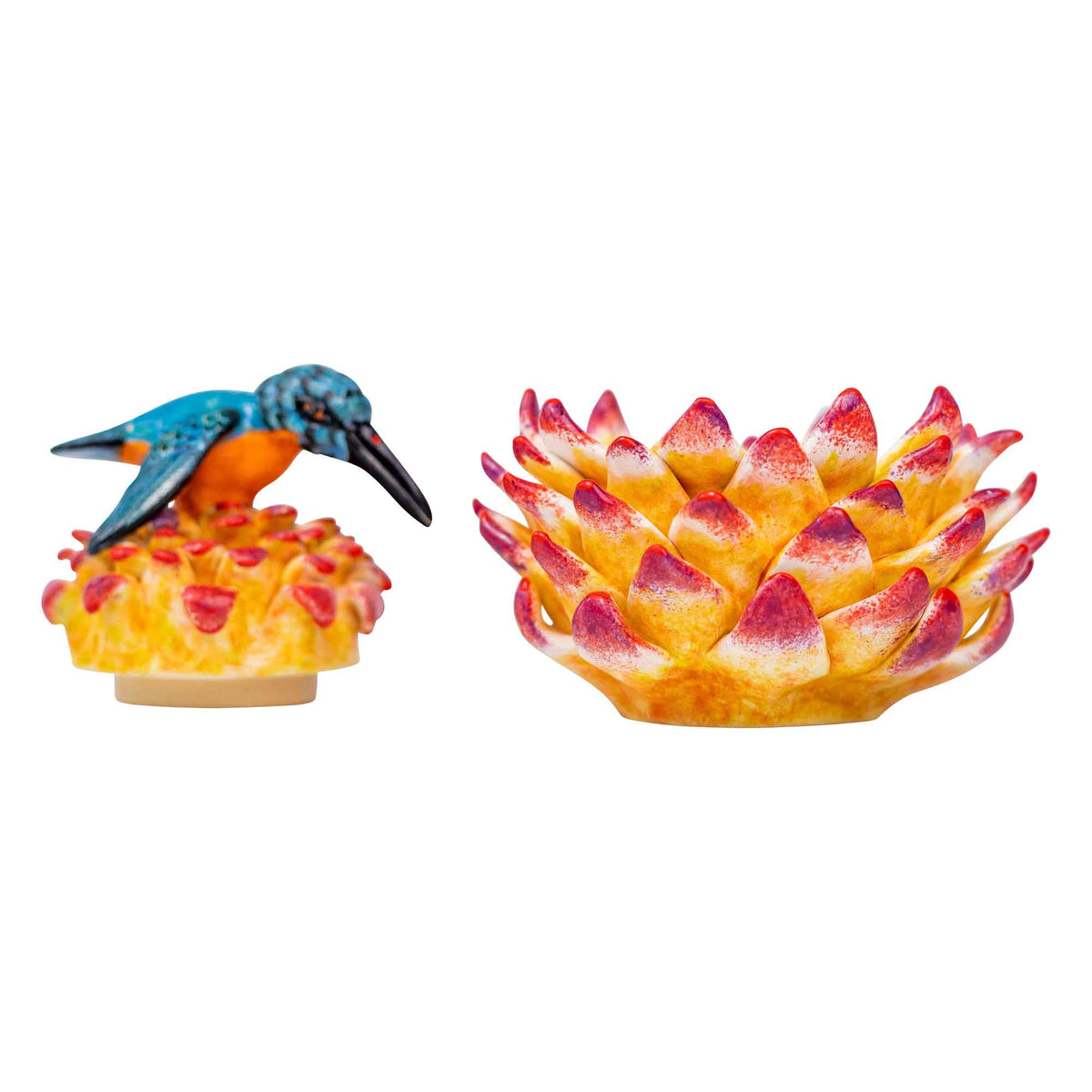 Bird & protea jewelry box
