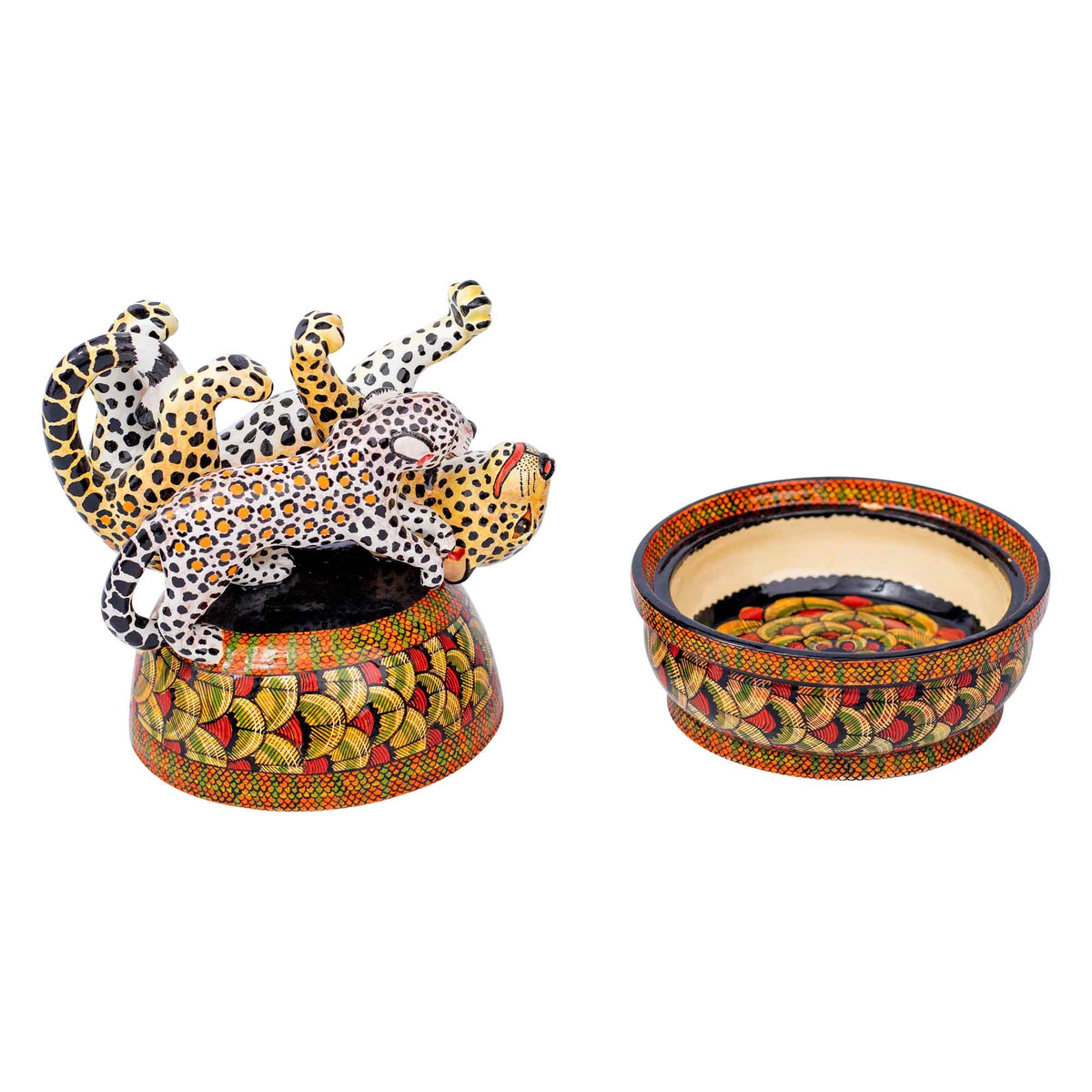 Leopard butter dish