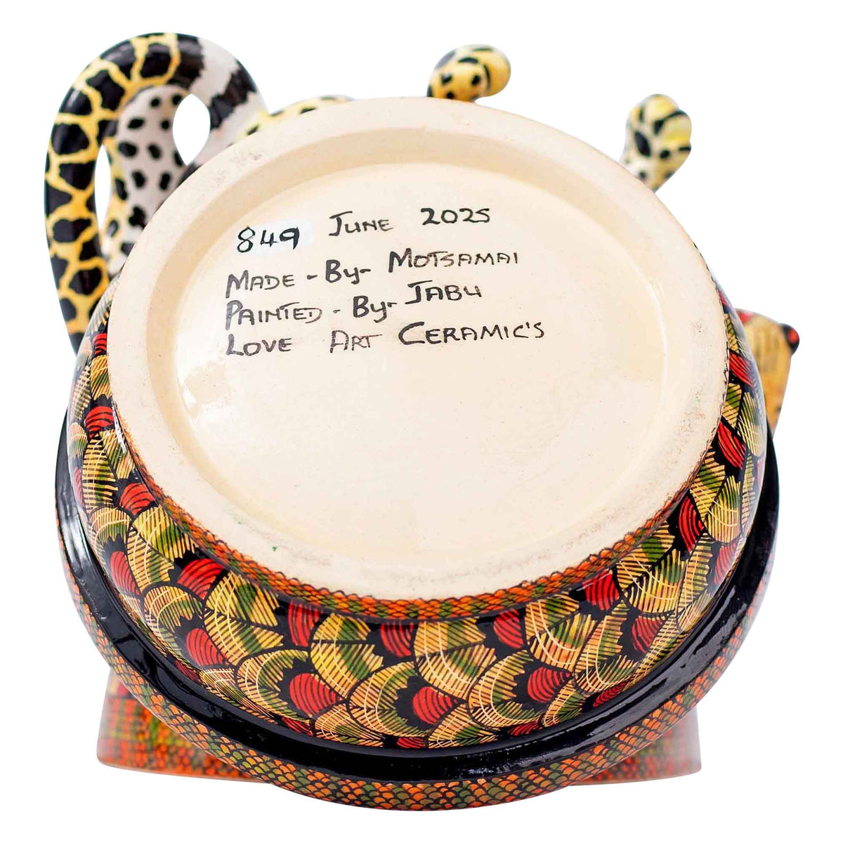 Leopard butter dish