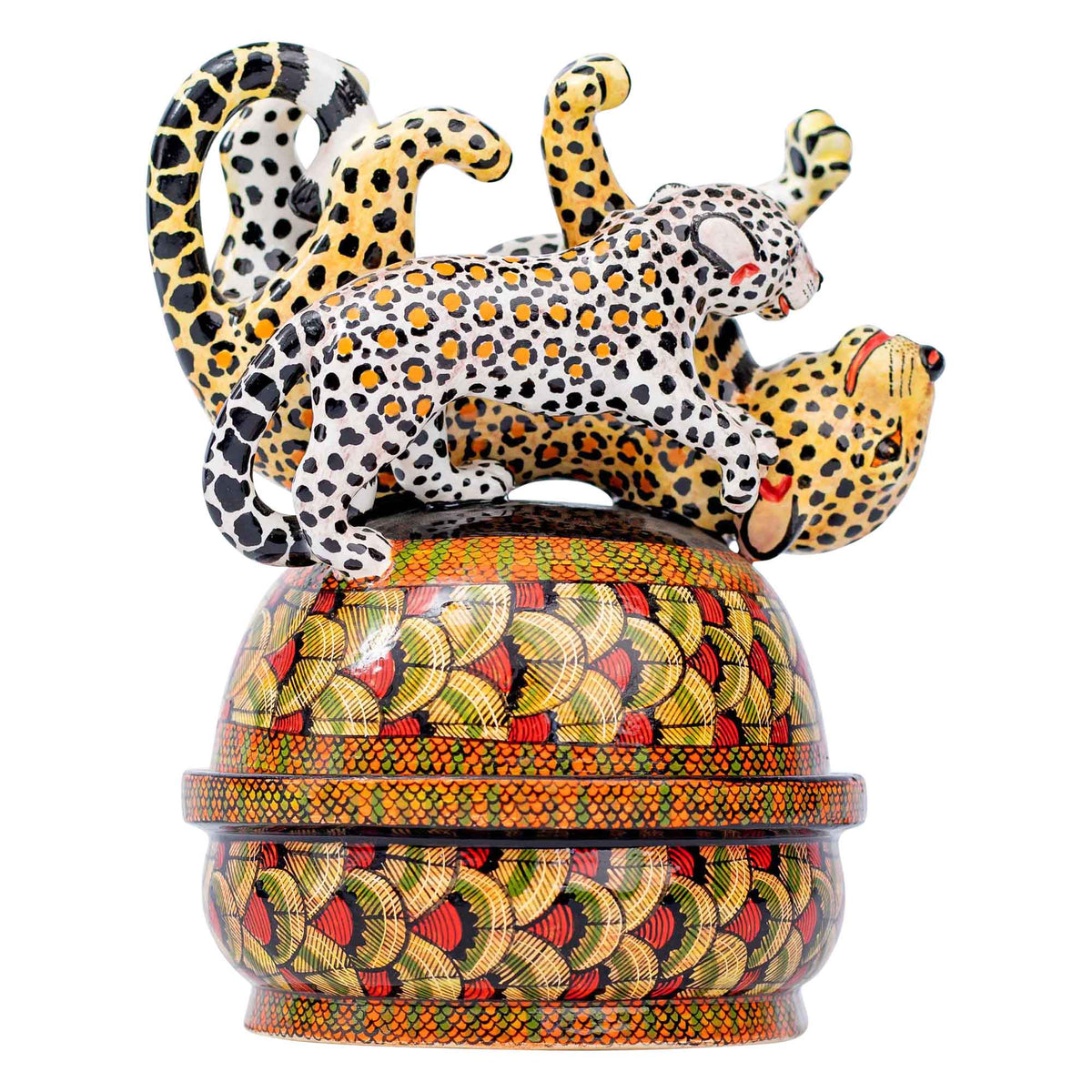 Leopard butter dish