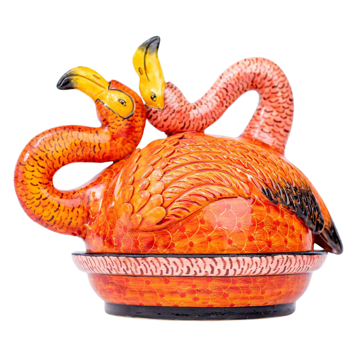 Flamingo butter dish
