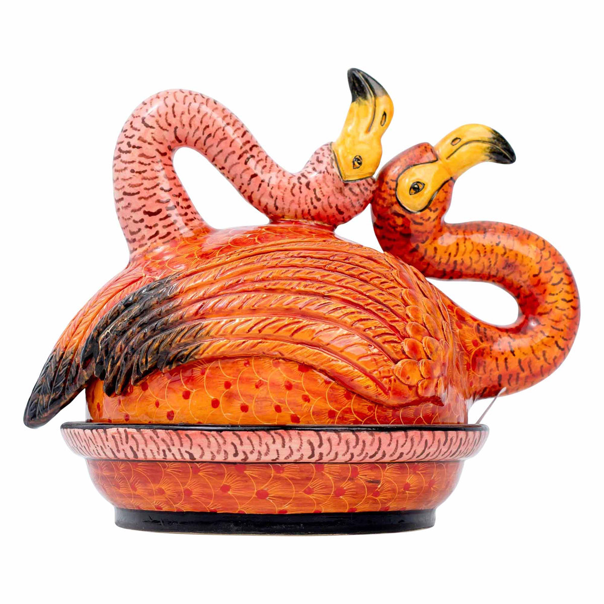 Flamingo butter dish
