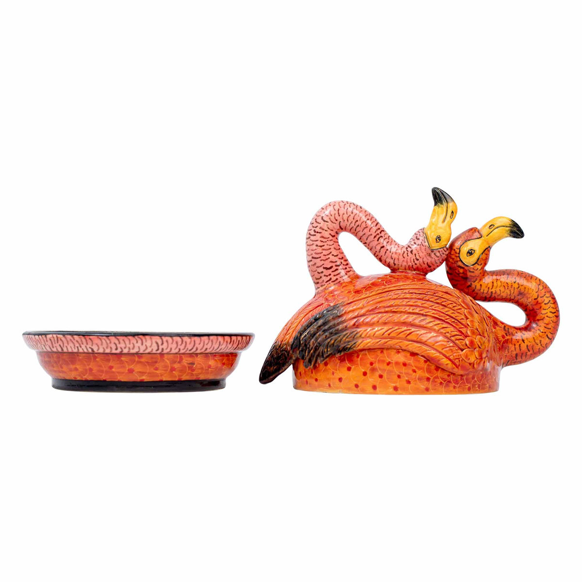 Flamingo butter dish