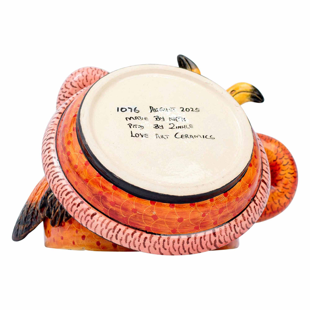 Flamingo butter dish