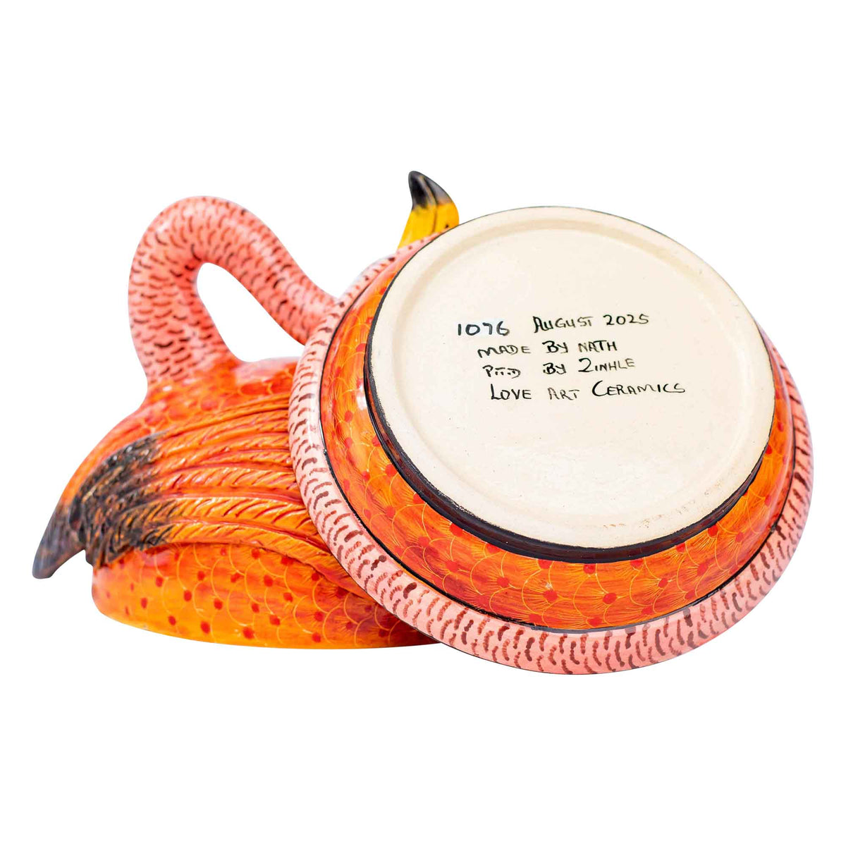 Flamingo butter dish