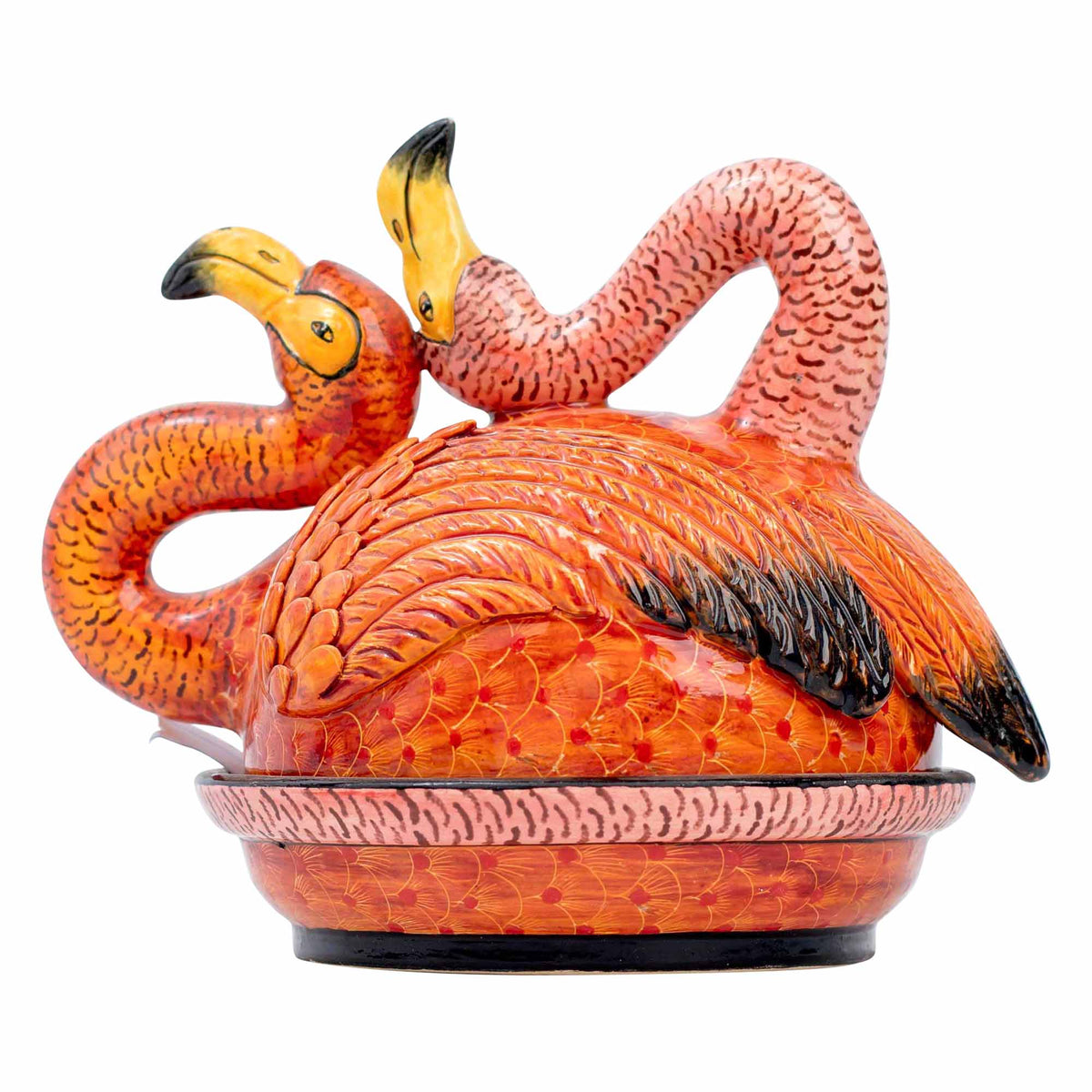 Flamingo butter dish