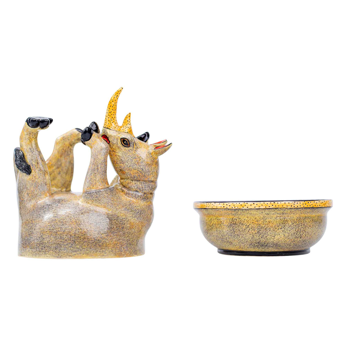 Rhino butter dish