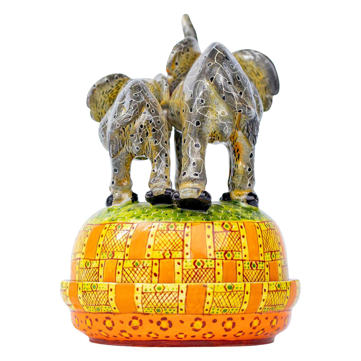 Elephant butter dish