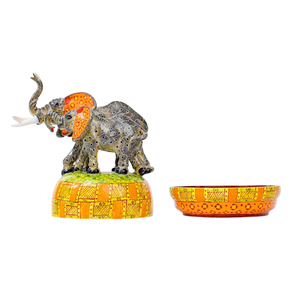 Elephant butter dish