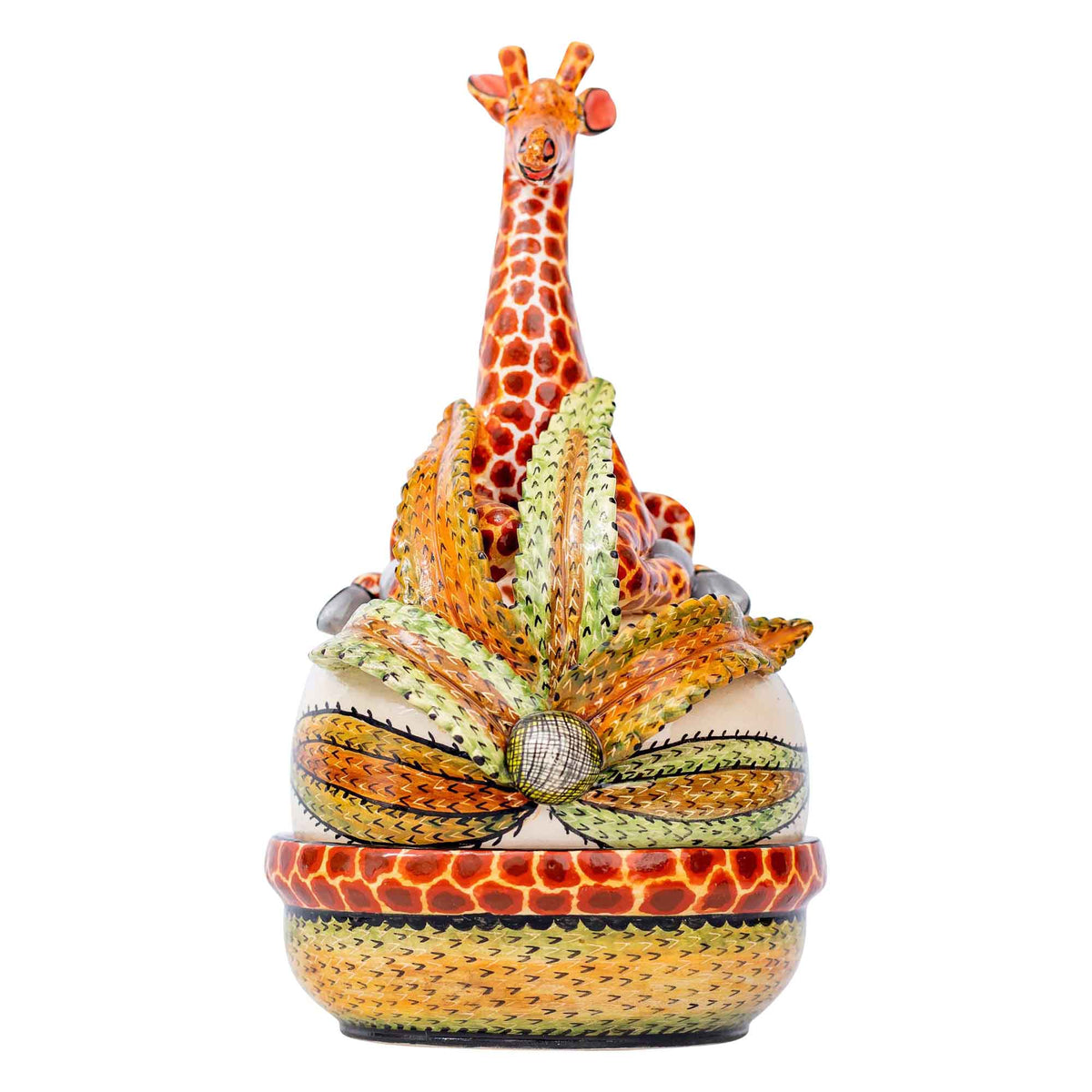 Giraffe butter dish