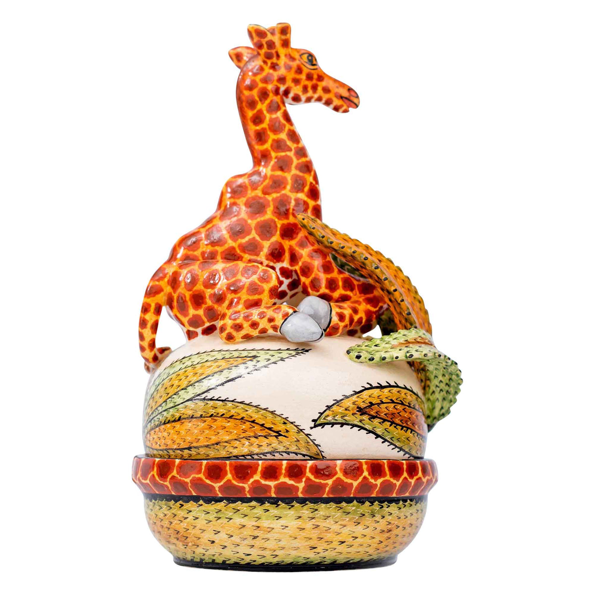 Giraffe butter dish