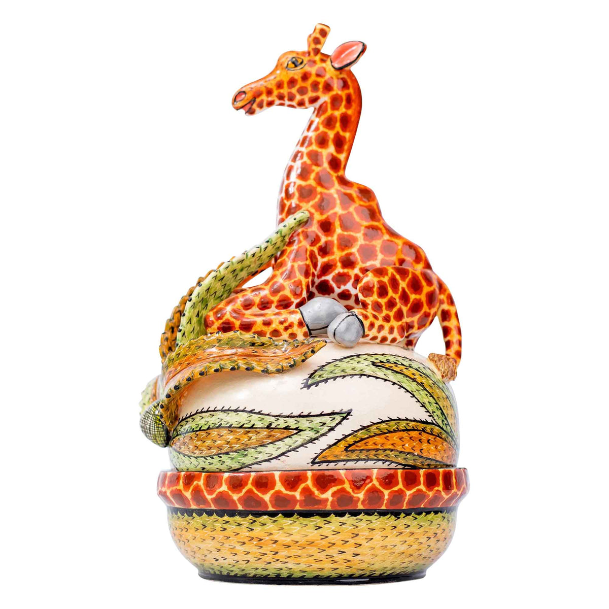 Giraffe butter dish
