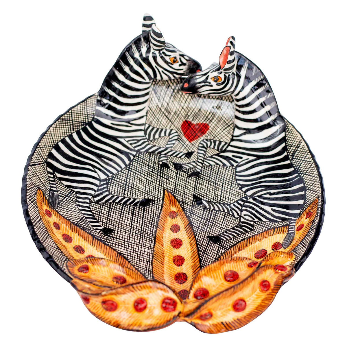 Zebra coin dish