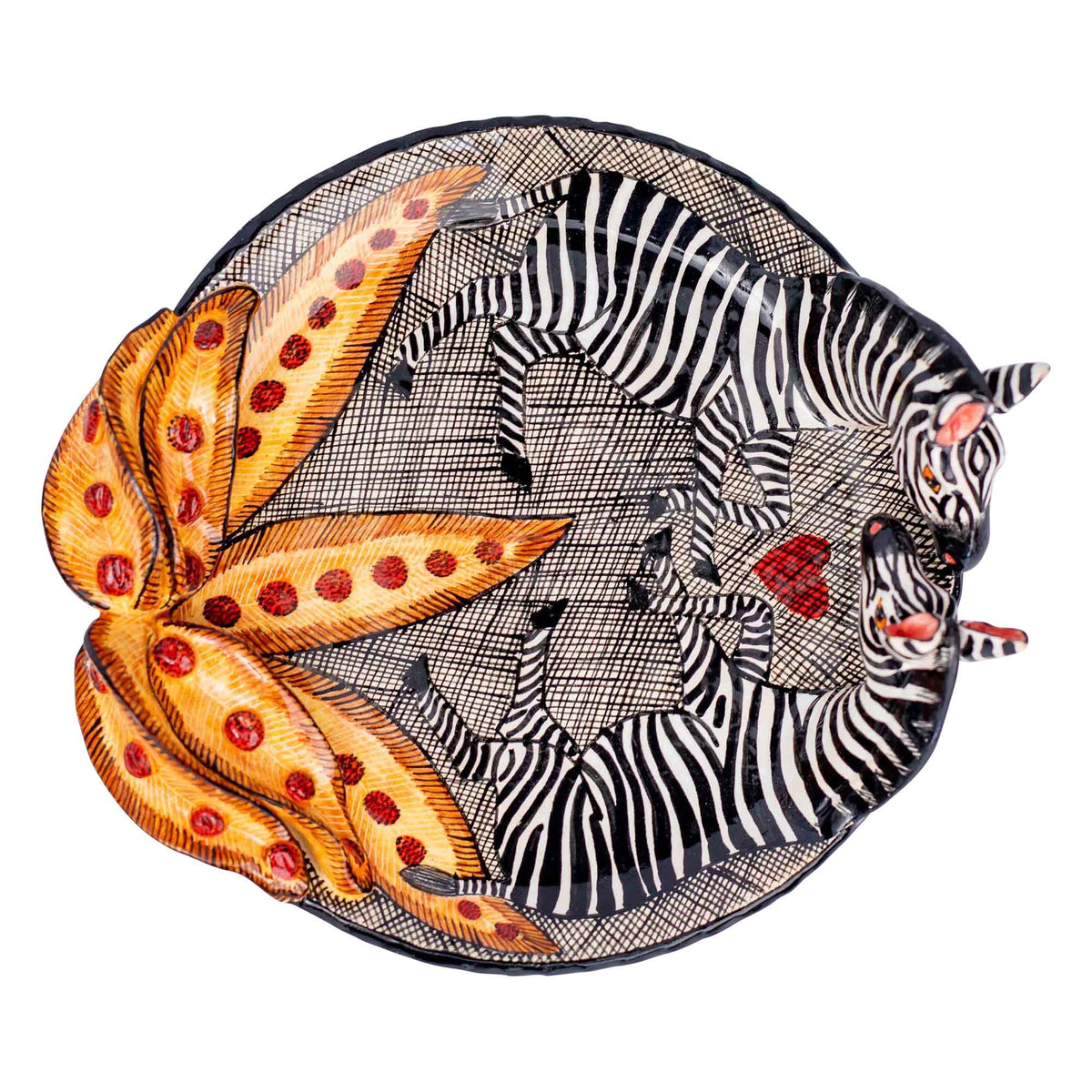 Zebra coin dish