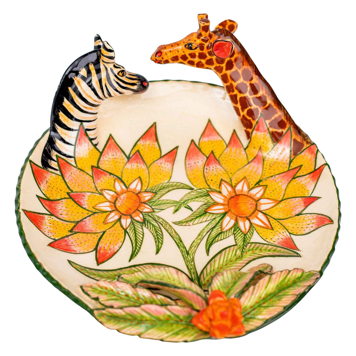 Zebra & giraffe coin dish