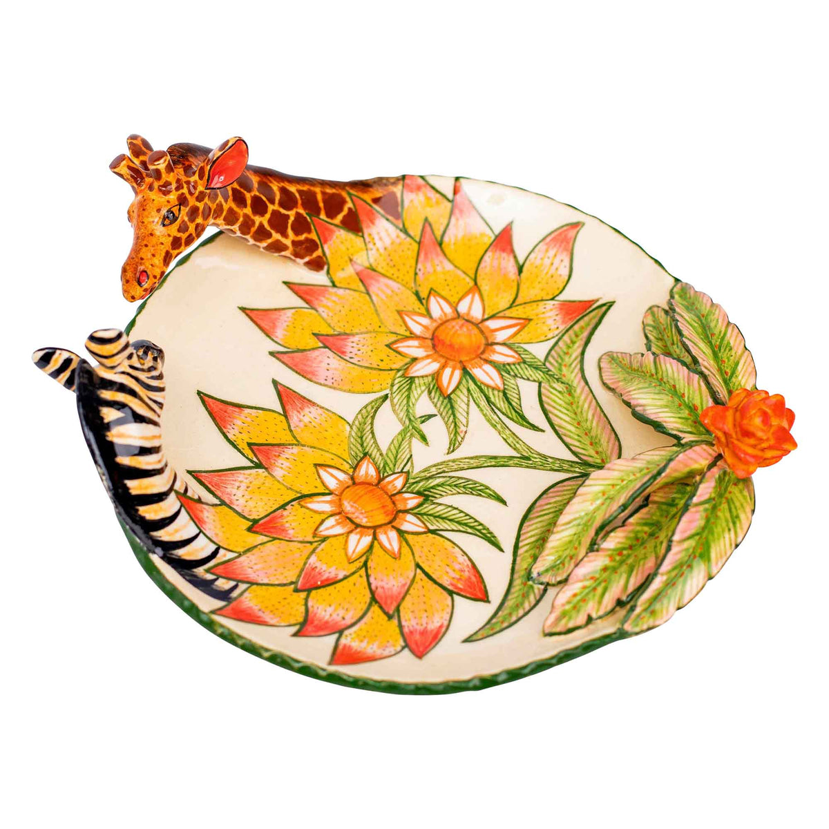 Zebra & giraffe coin dish