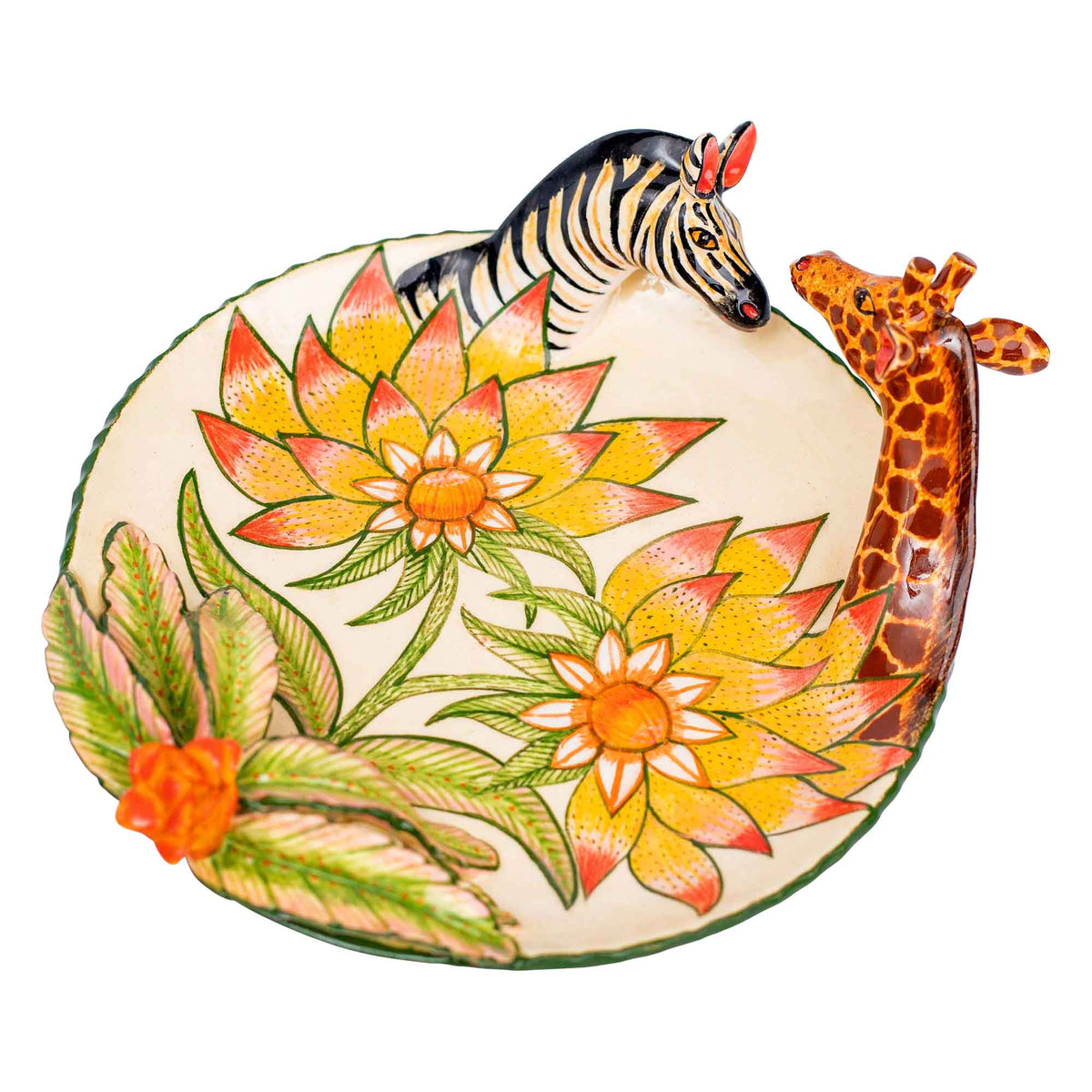 Zebra & giraffe coin dish