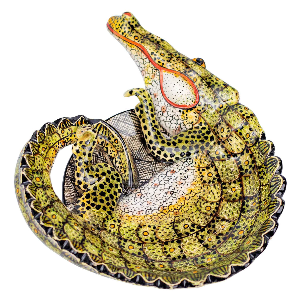 Crocodile coin dish