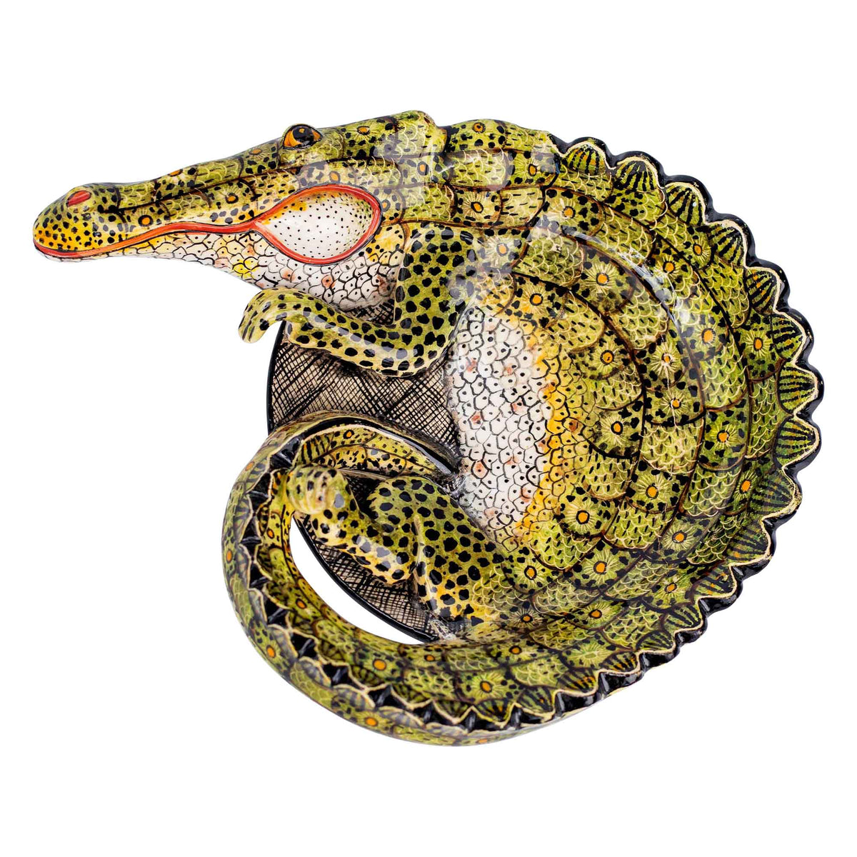 Crocodile coin dish