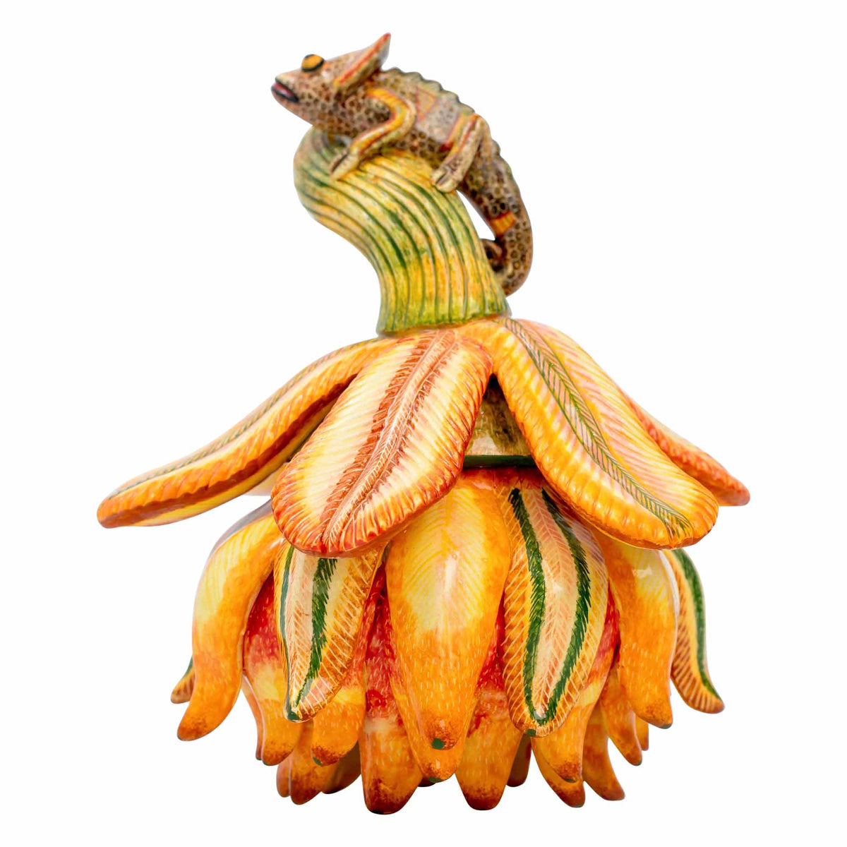 Chameleon, Flower Jewelry Box