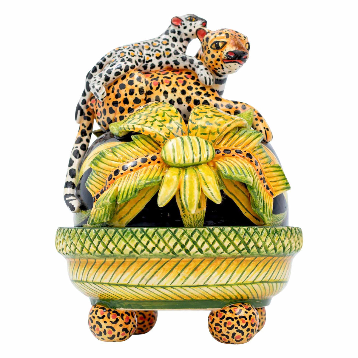 Leopard Butterdish