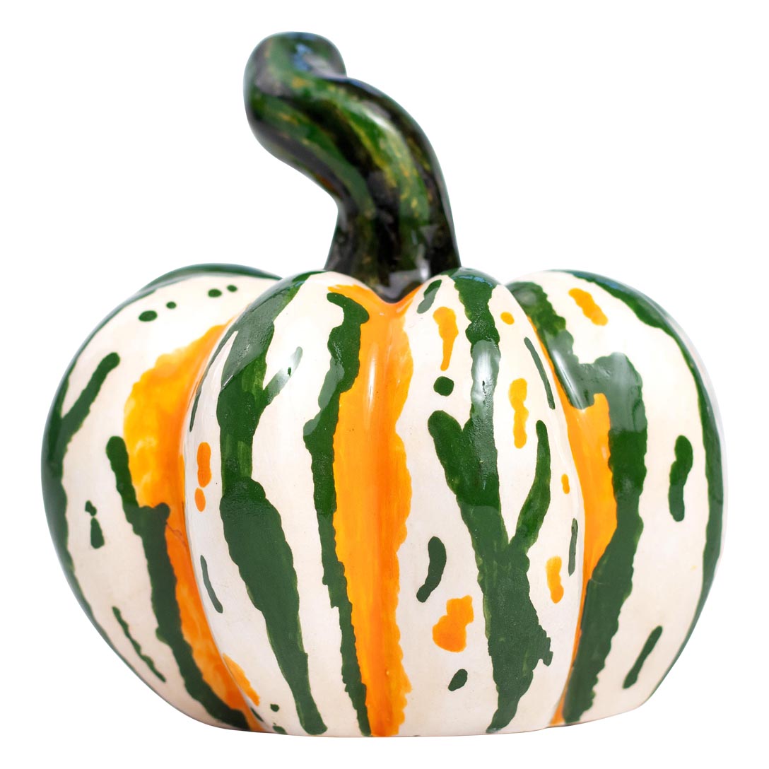 Autumn harvest pumpkin sculpture