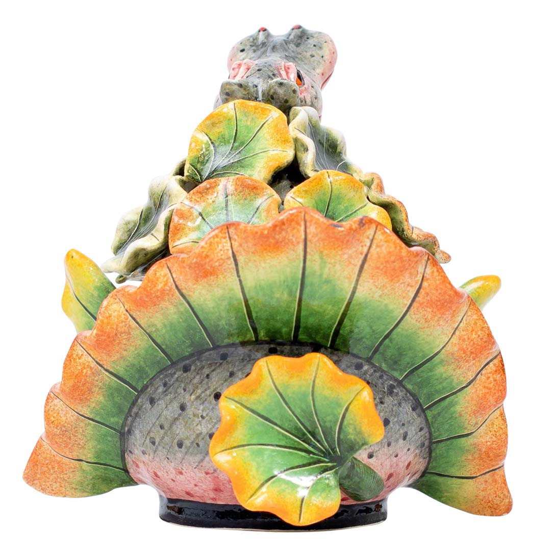 Hippo & waterlily jewelry box