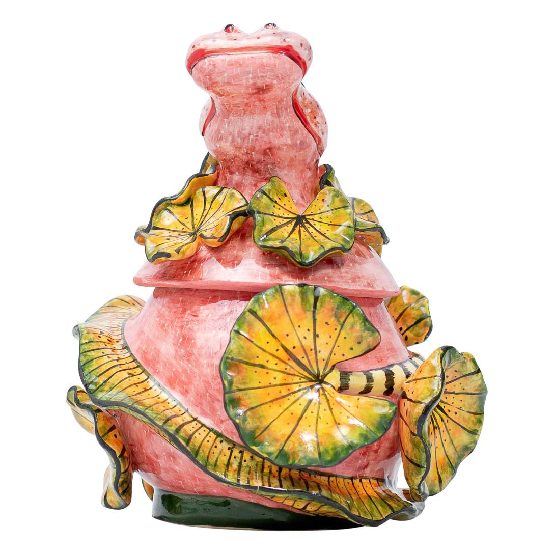 Hippo & waterlily jewelry box