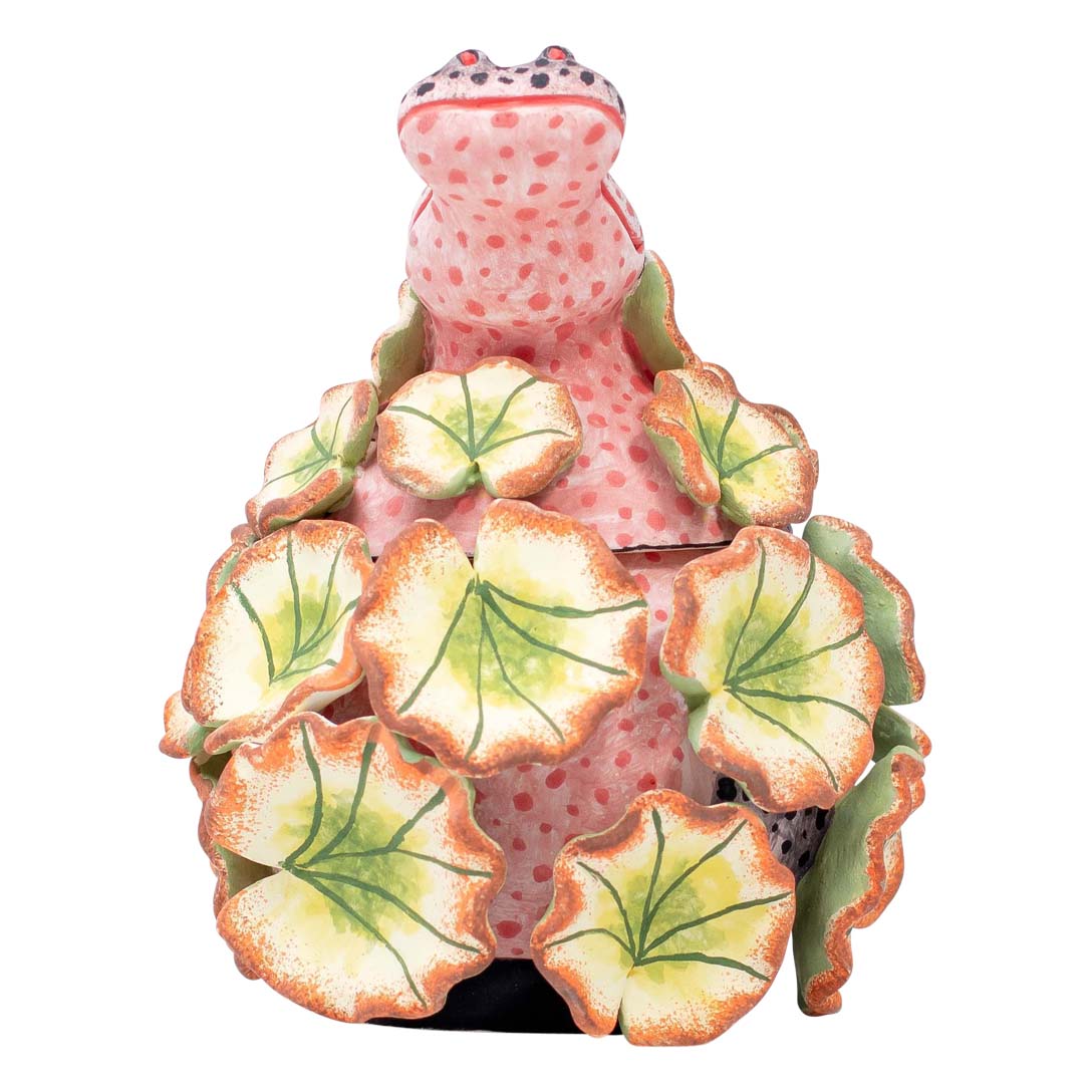 Hippo & waterlily jewelry box