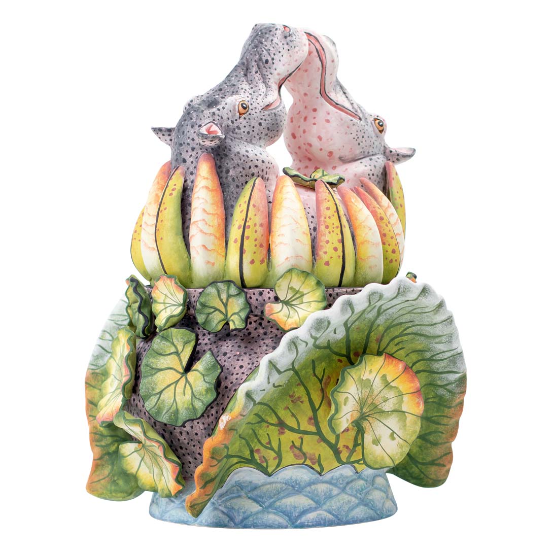 Hippo & waterlily tureen
