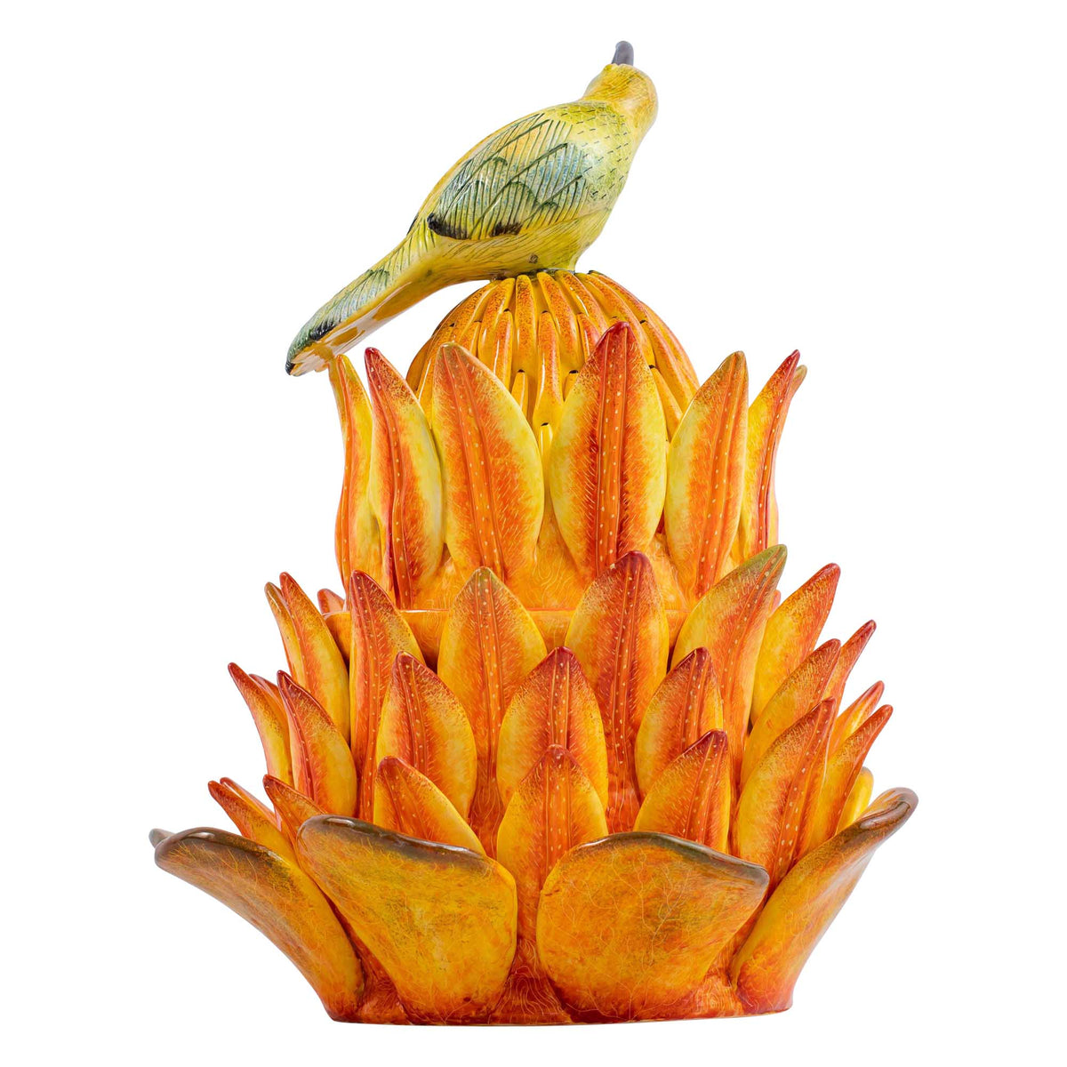 Sunbird on protea tureen