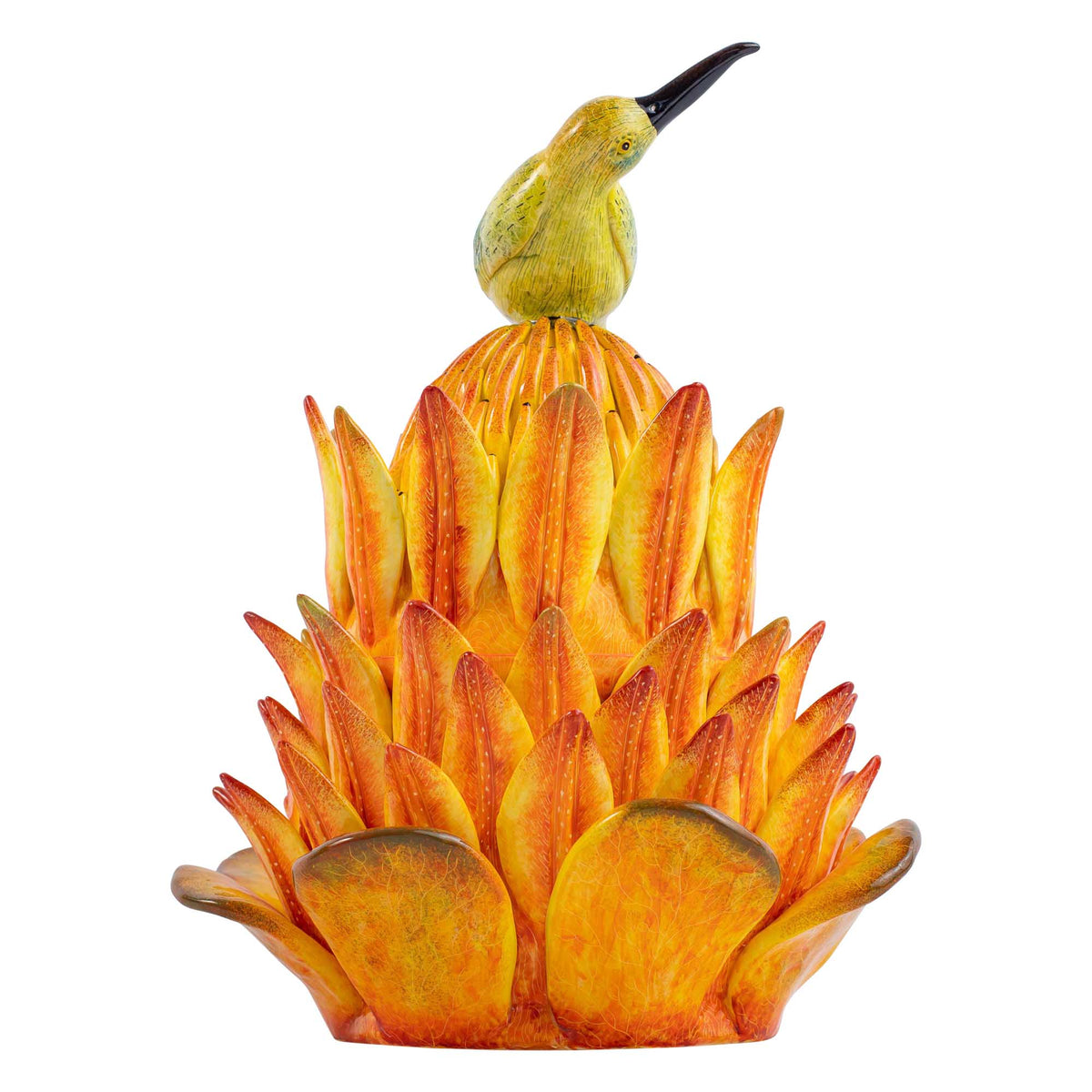 Sunbird on protea tureen
