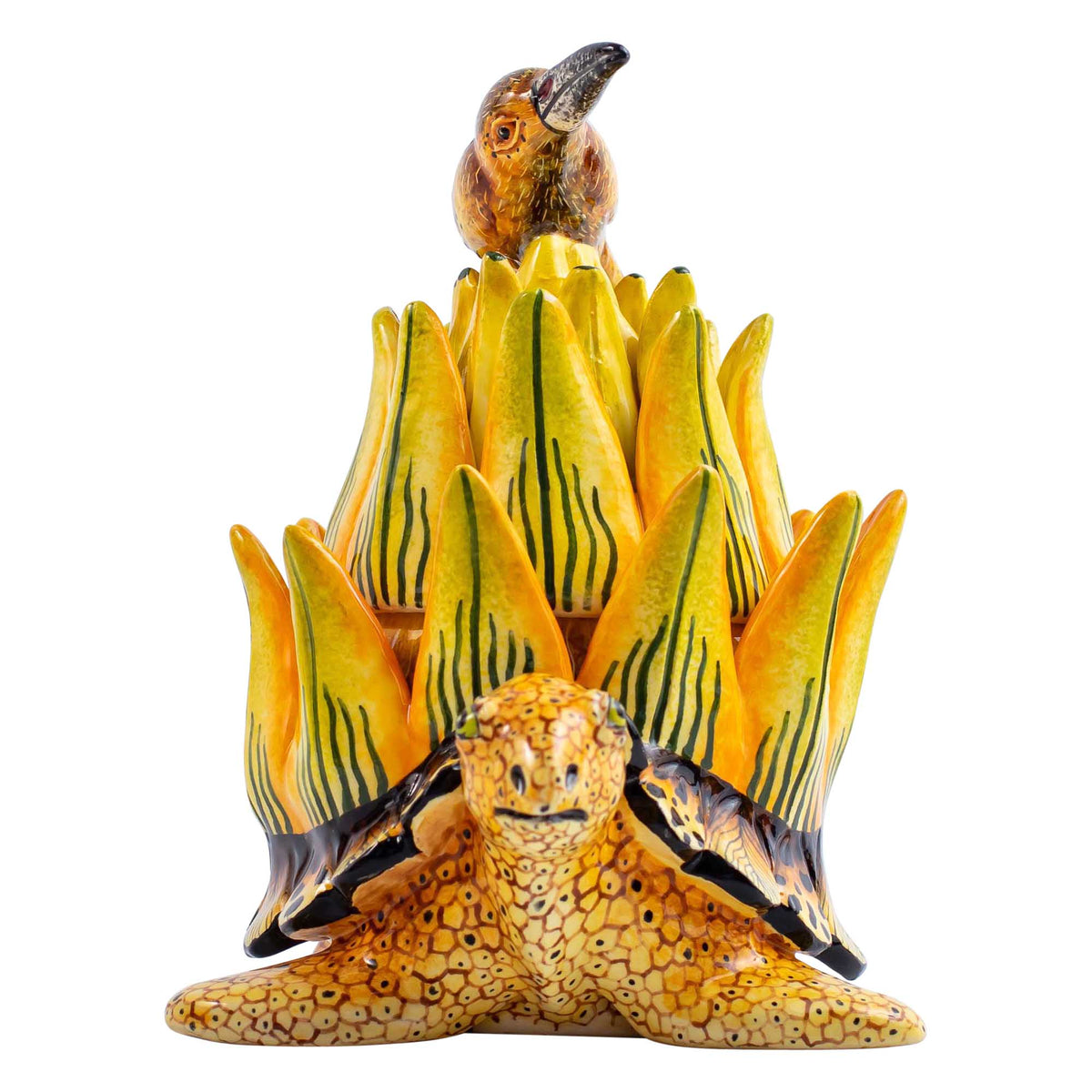 Turtle & sunbird jewelry box