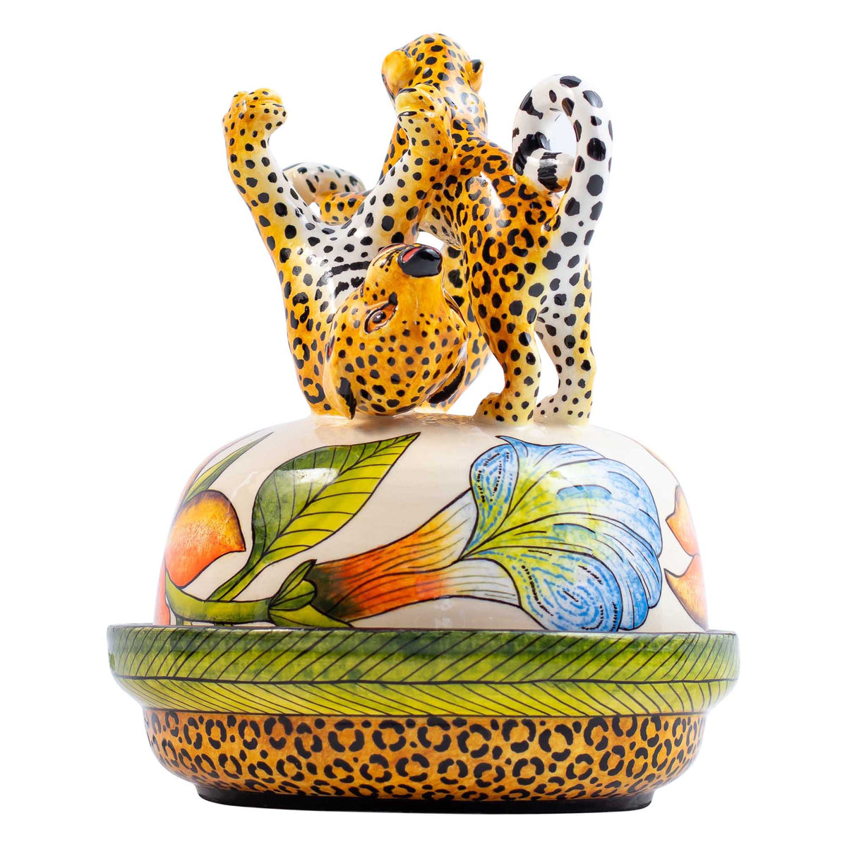 Leopard butterdish