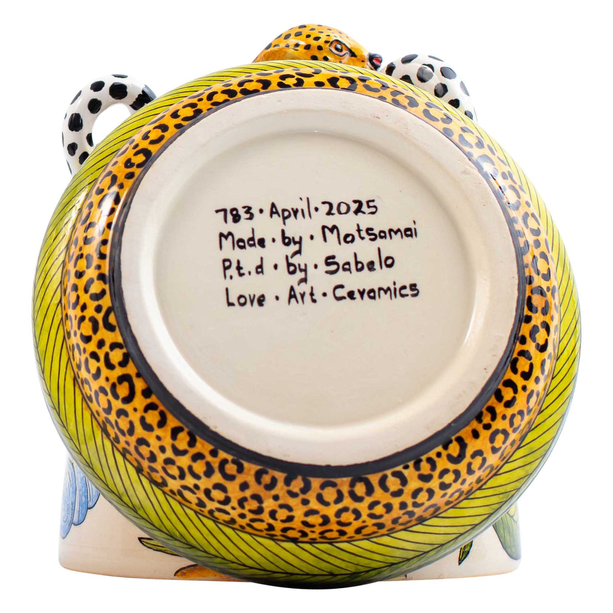 Leopard butterdish