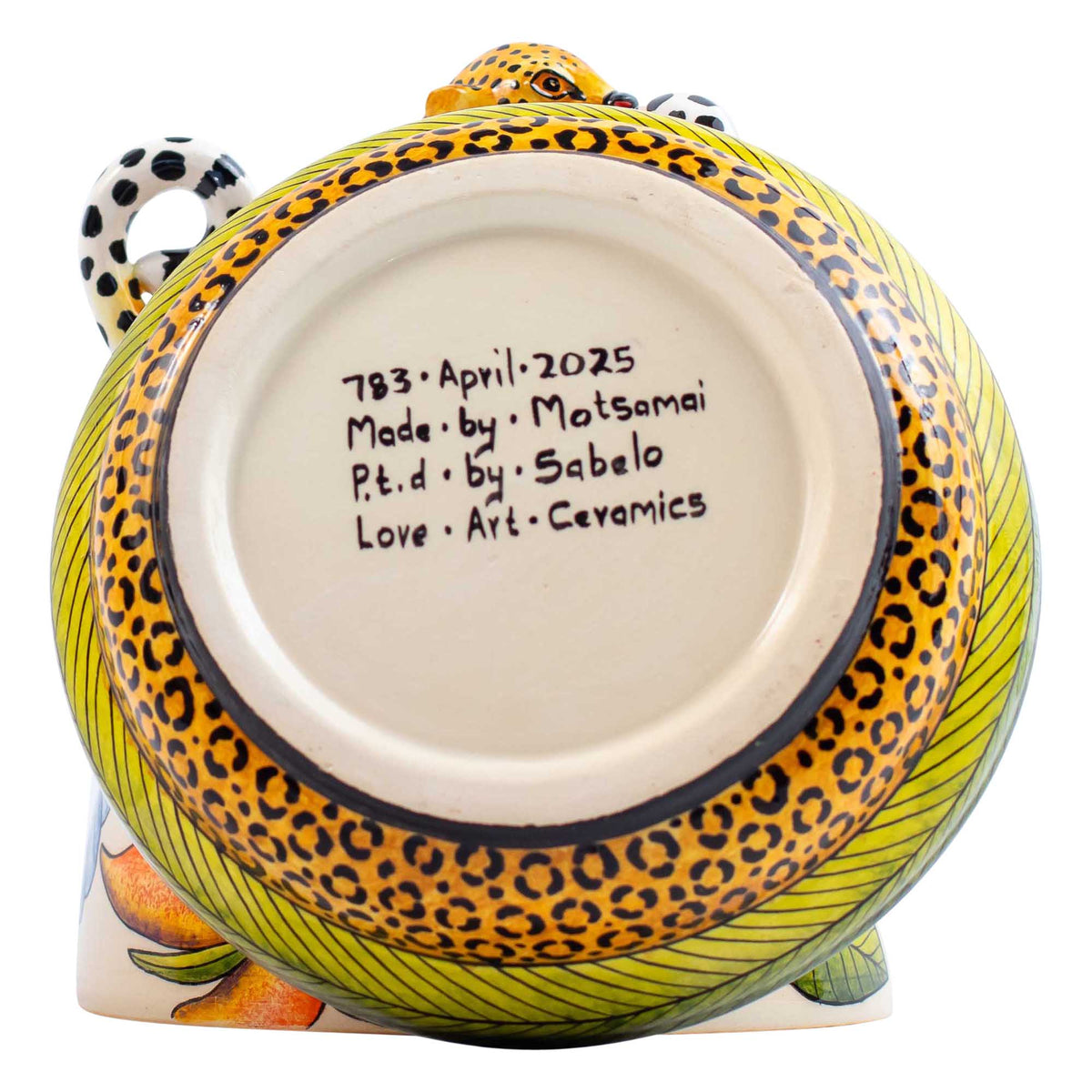 Leopard butterdish