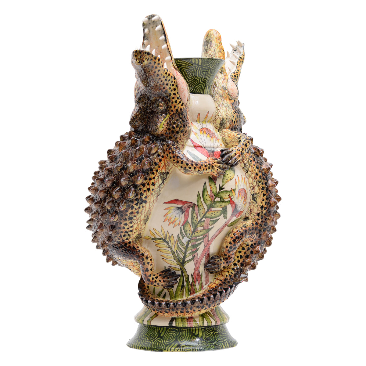 Crocodile vase