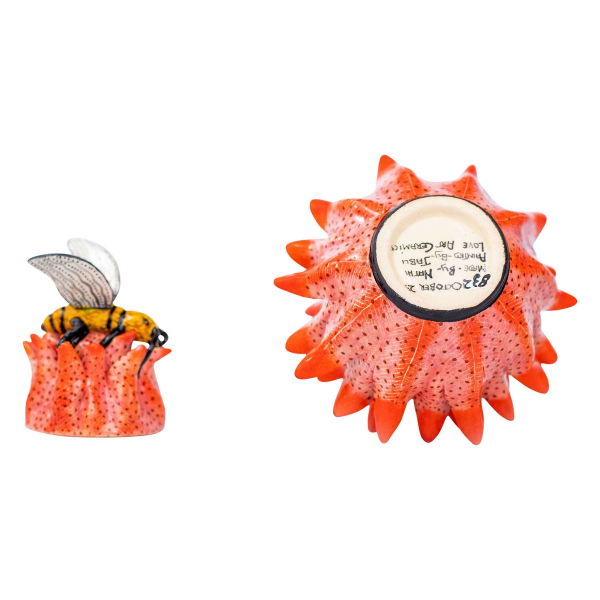 Bee on succulent jewelry box