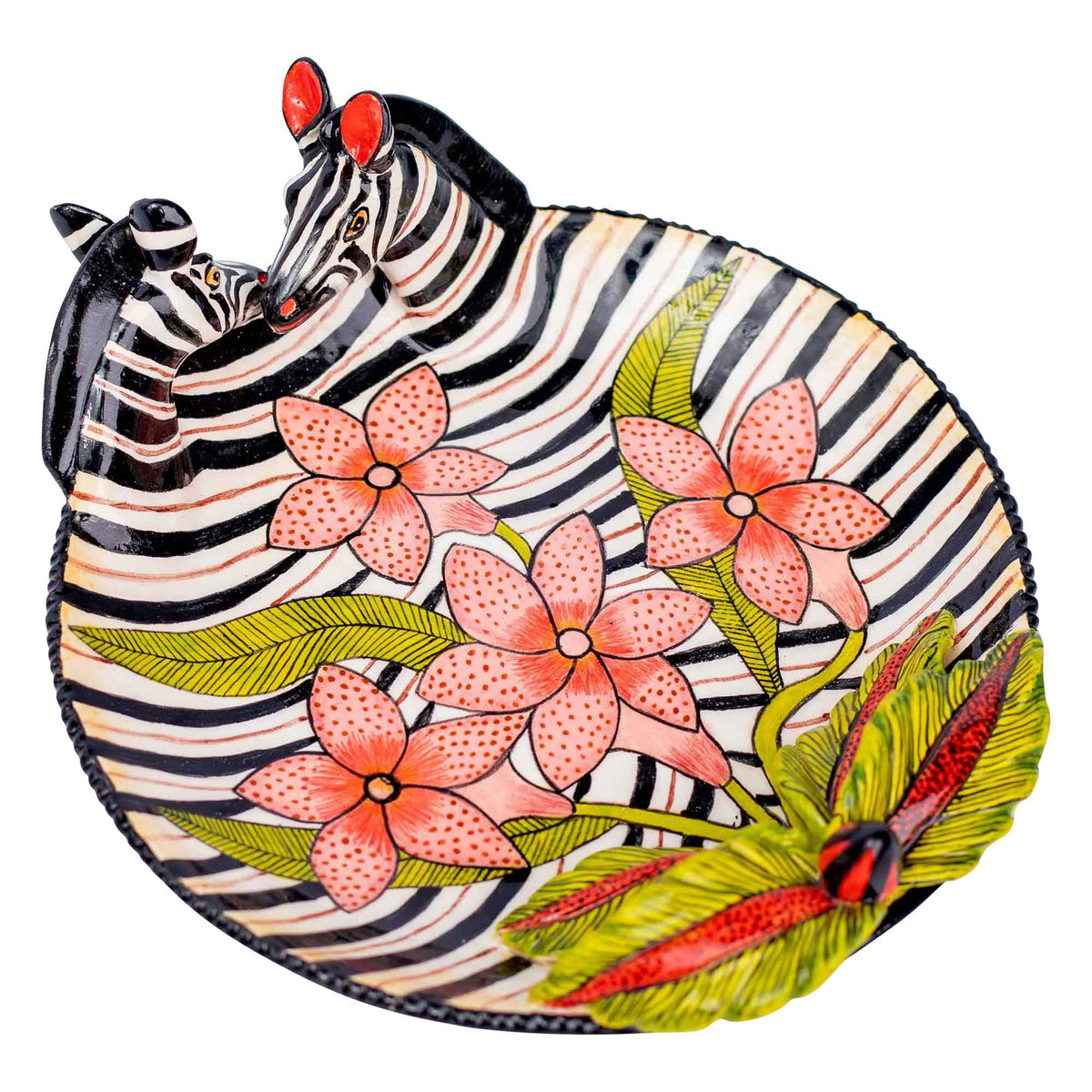 Zebra coin dish
