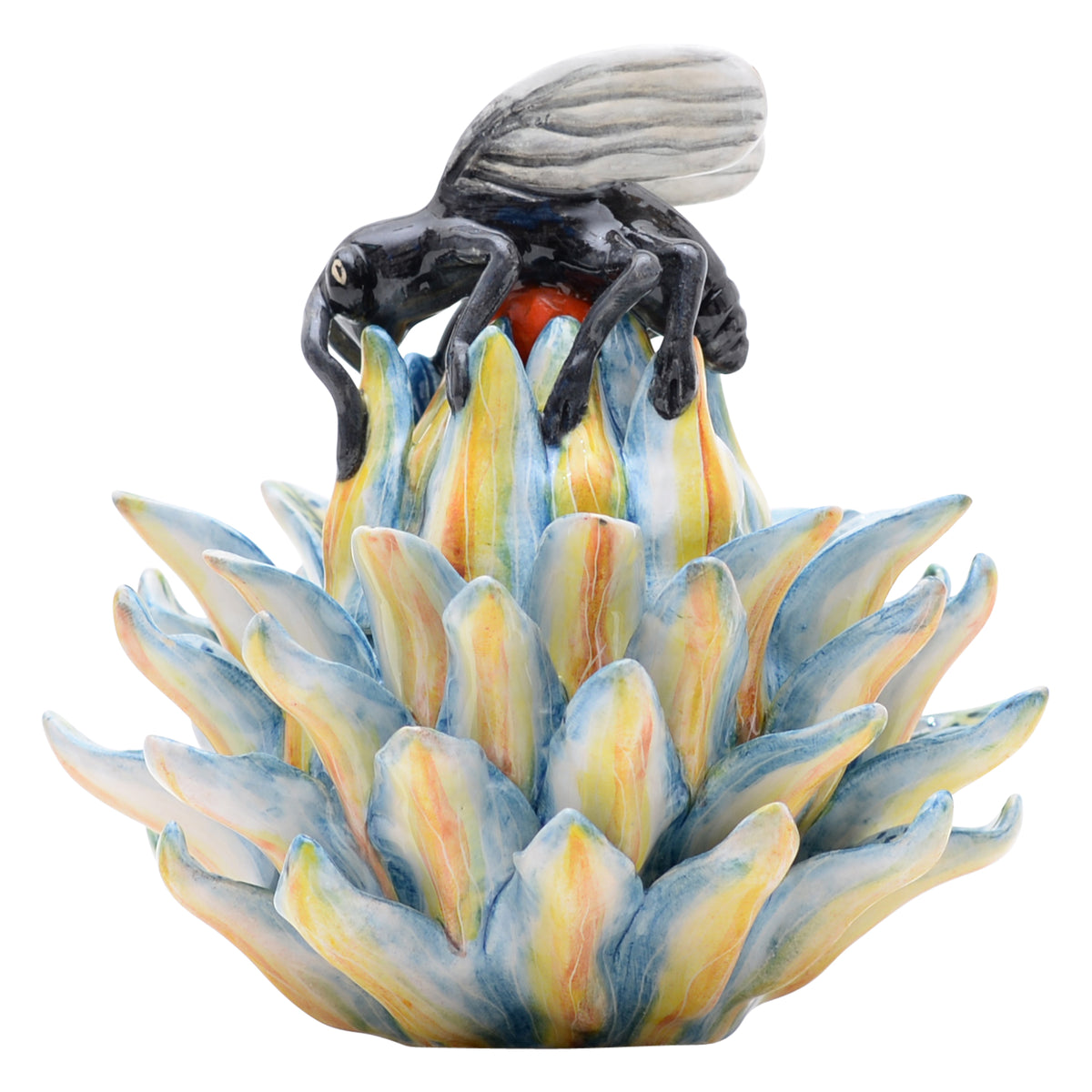 Protea & bee jewelry box