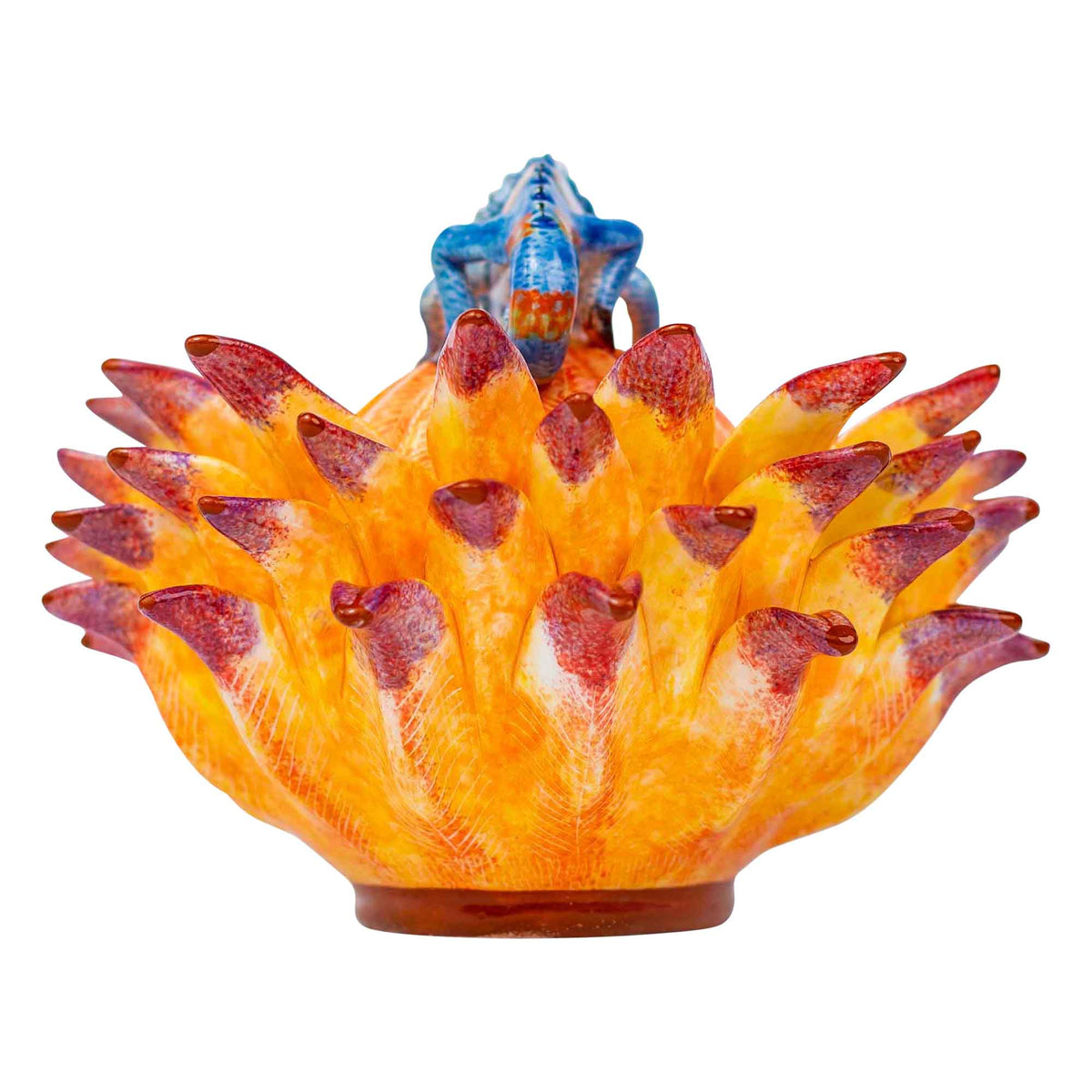 Protea & chameleon jewelry box