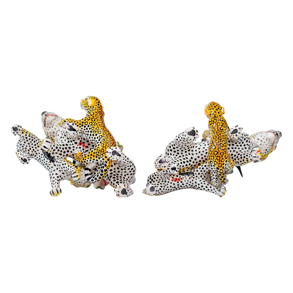 Pair of Leopard candlesticks