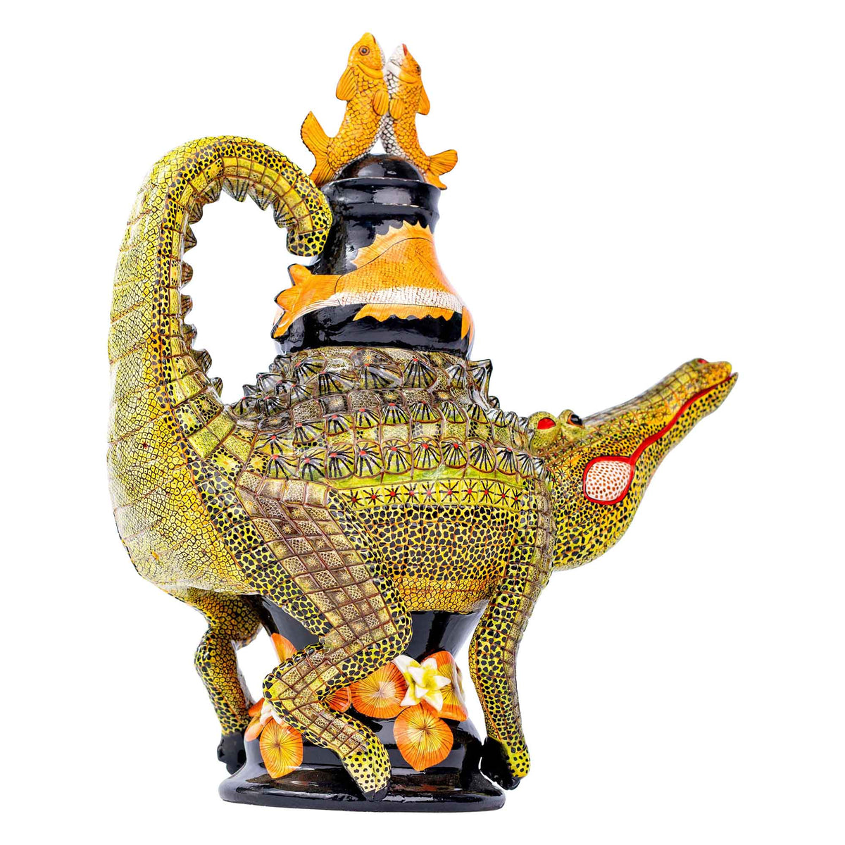 Crocodile teapot