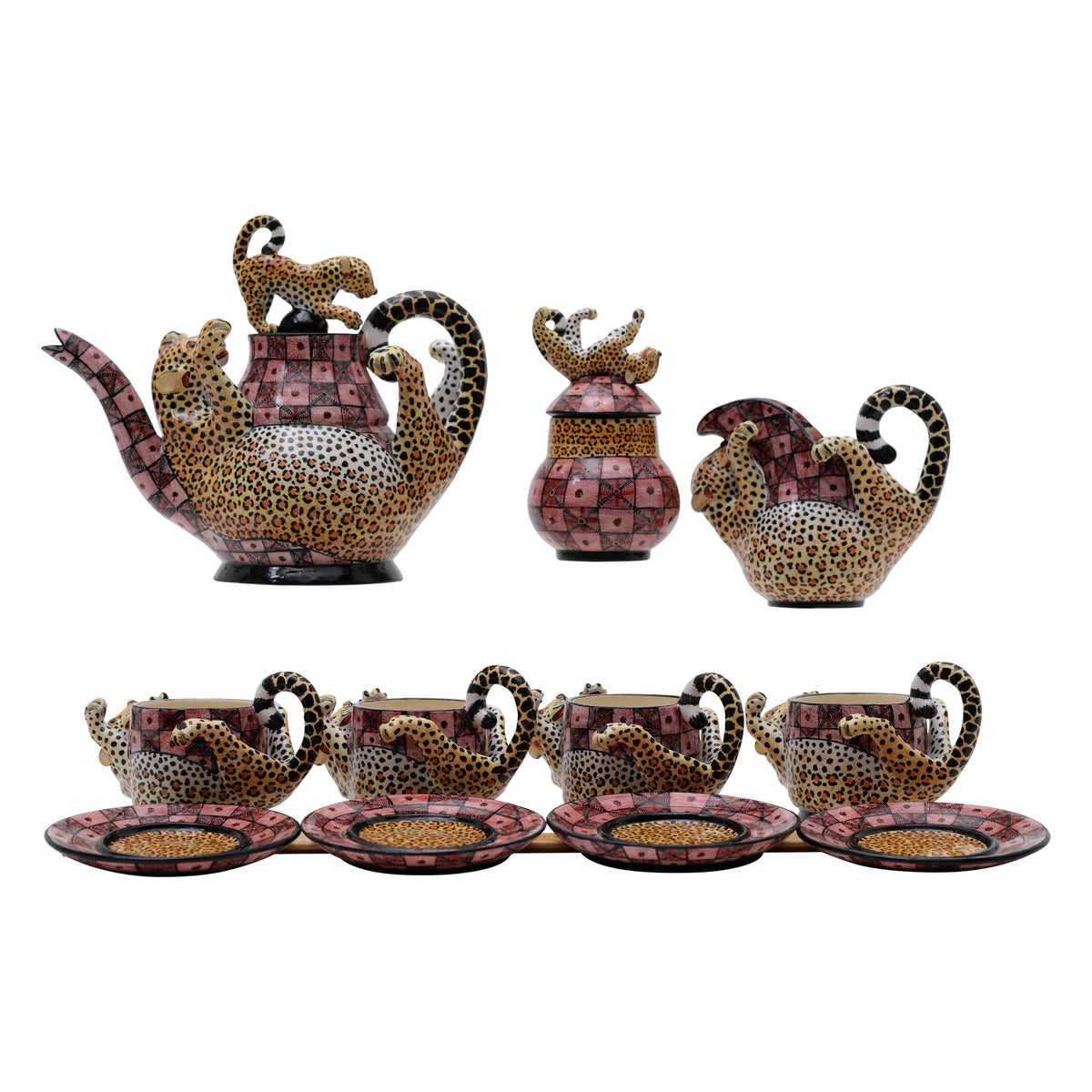 Leopard Tile Tea Set