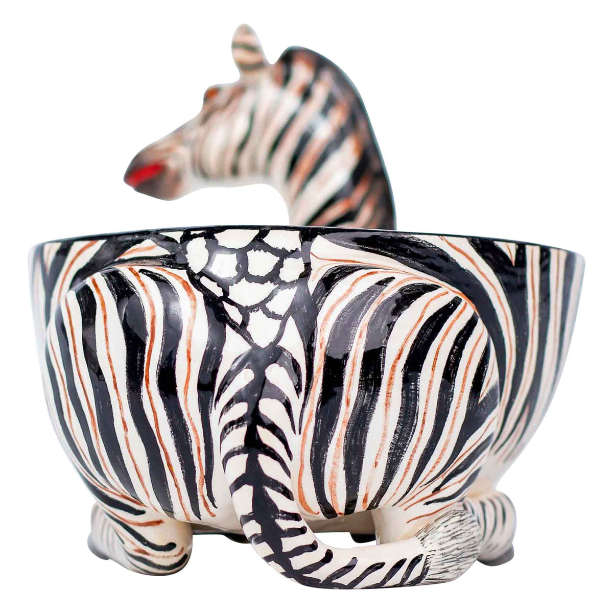 Zebra peanut bowl