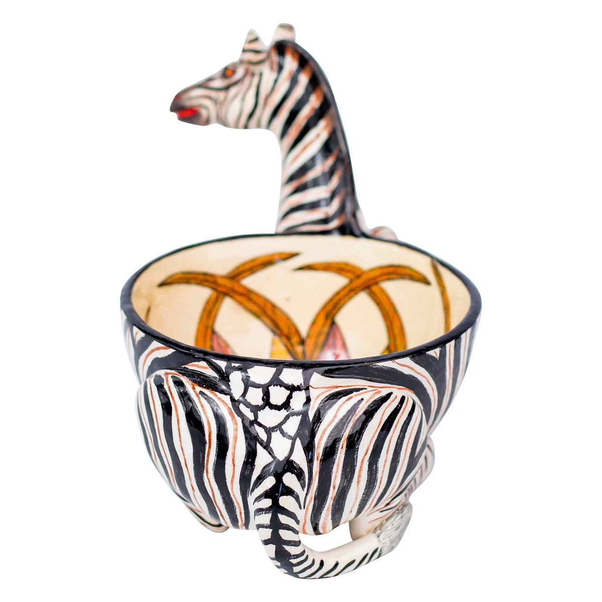 Zebra peanut bowl