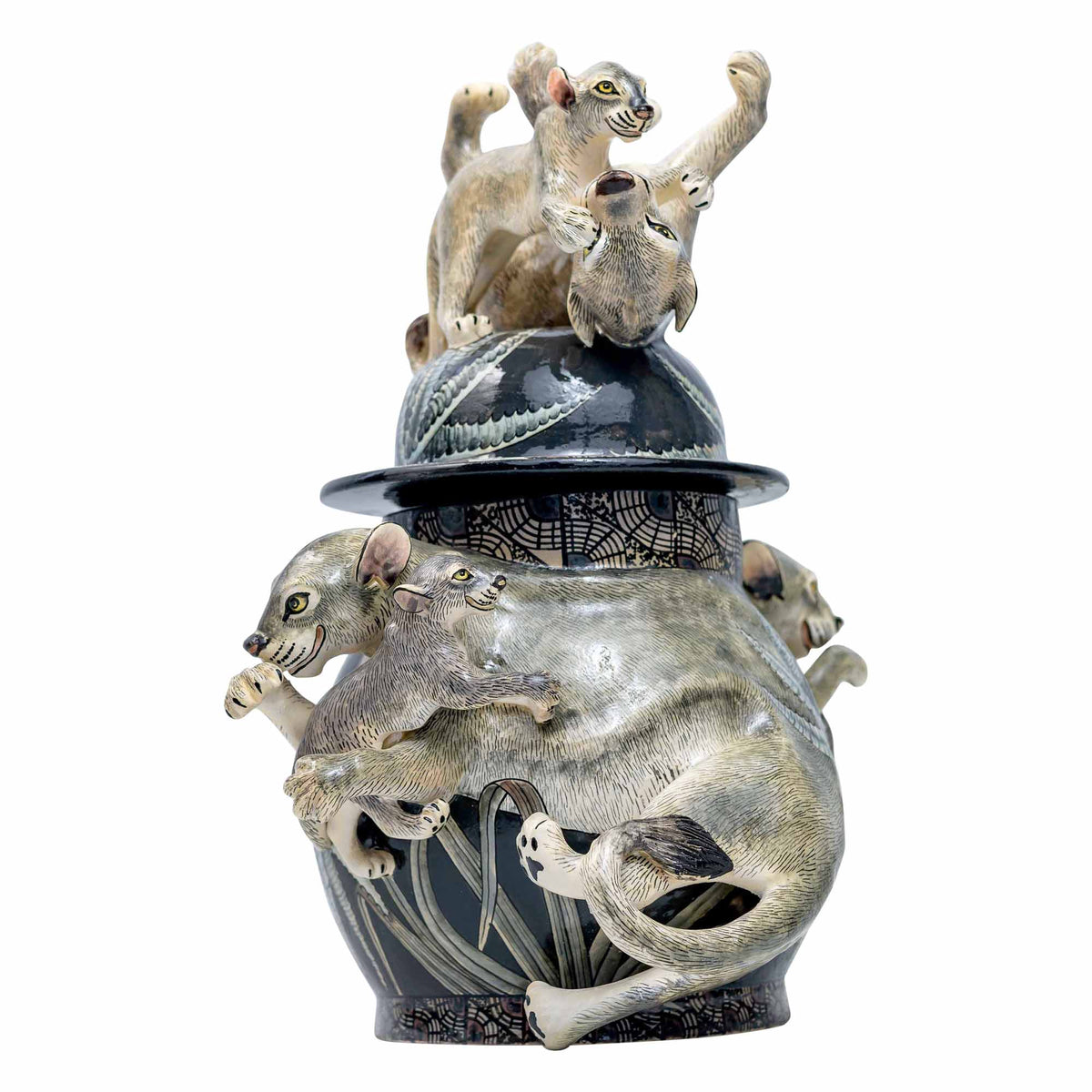 Lion Urn