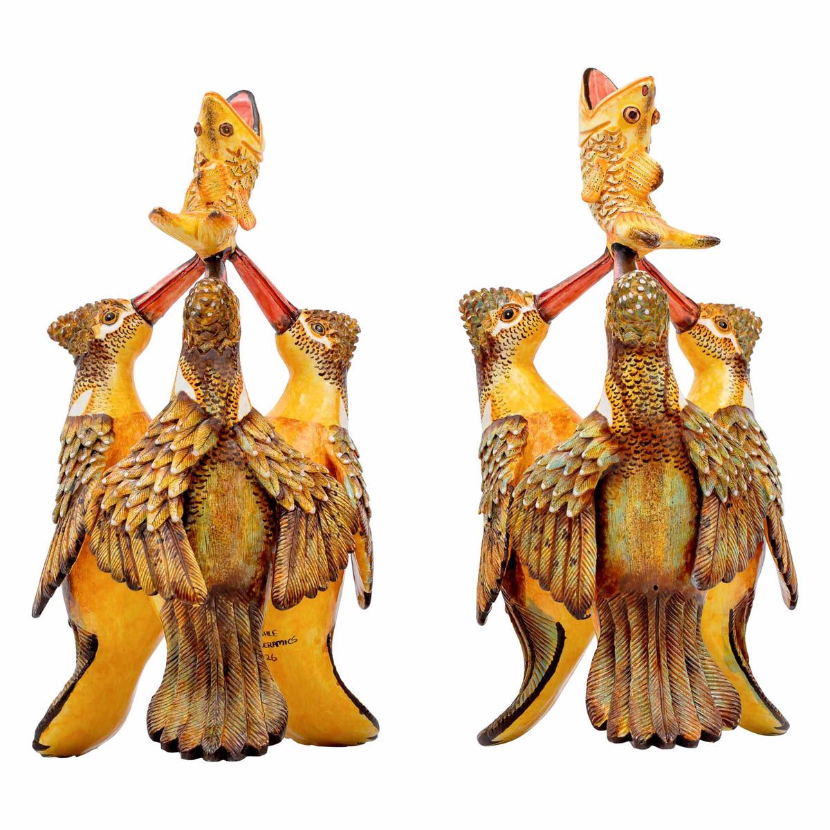 Pair Of Kingfisher Candlesticks