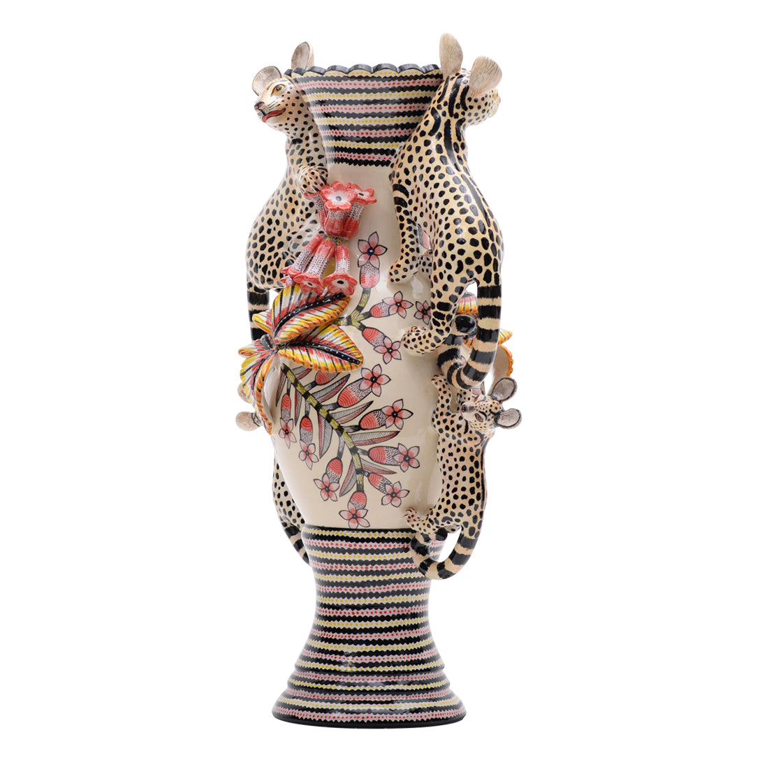 Genet cat vase